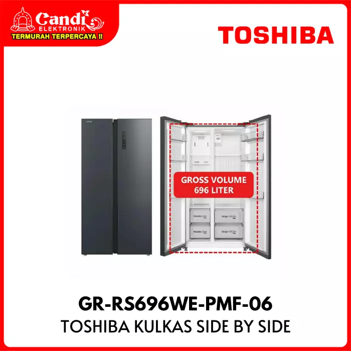 KULKAS SIDE BY SIDE TOSHIBA